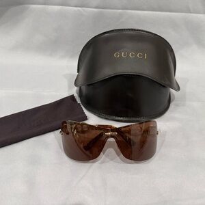 Vintage Gucci Brown Sunglasses with Black Case 2772/S